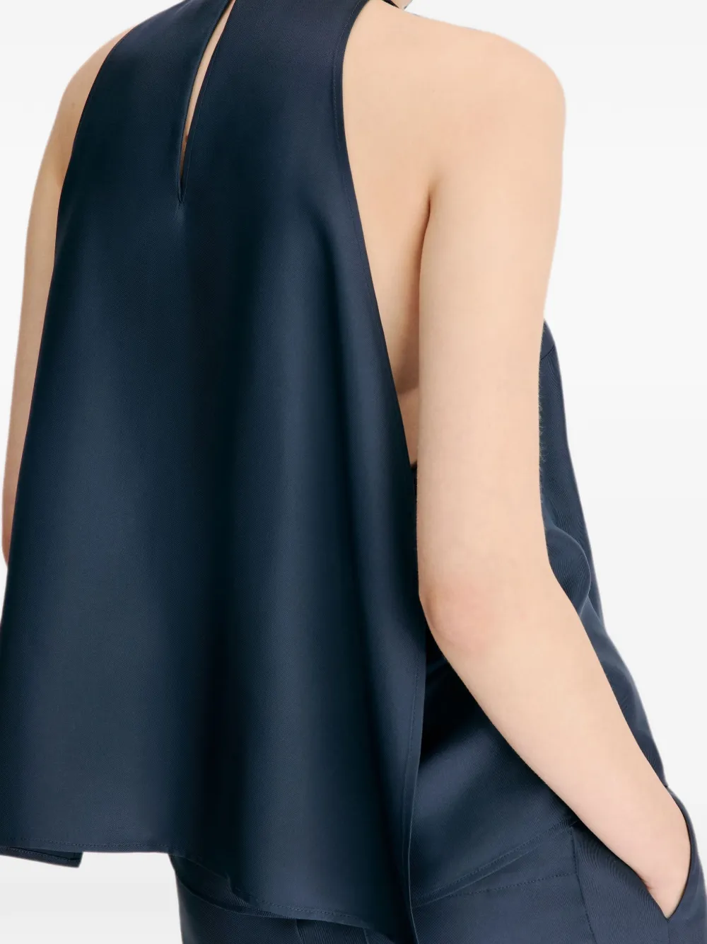 LouLou de Saison Cami zijden top Blauw