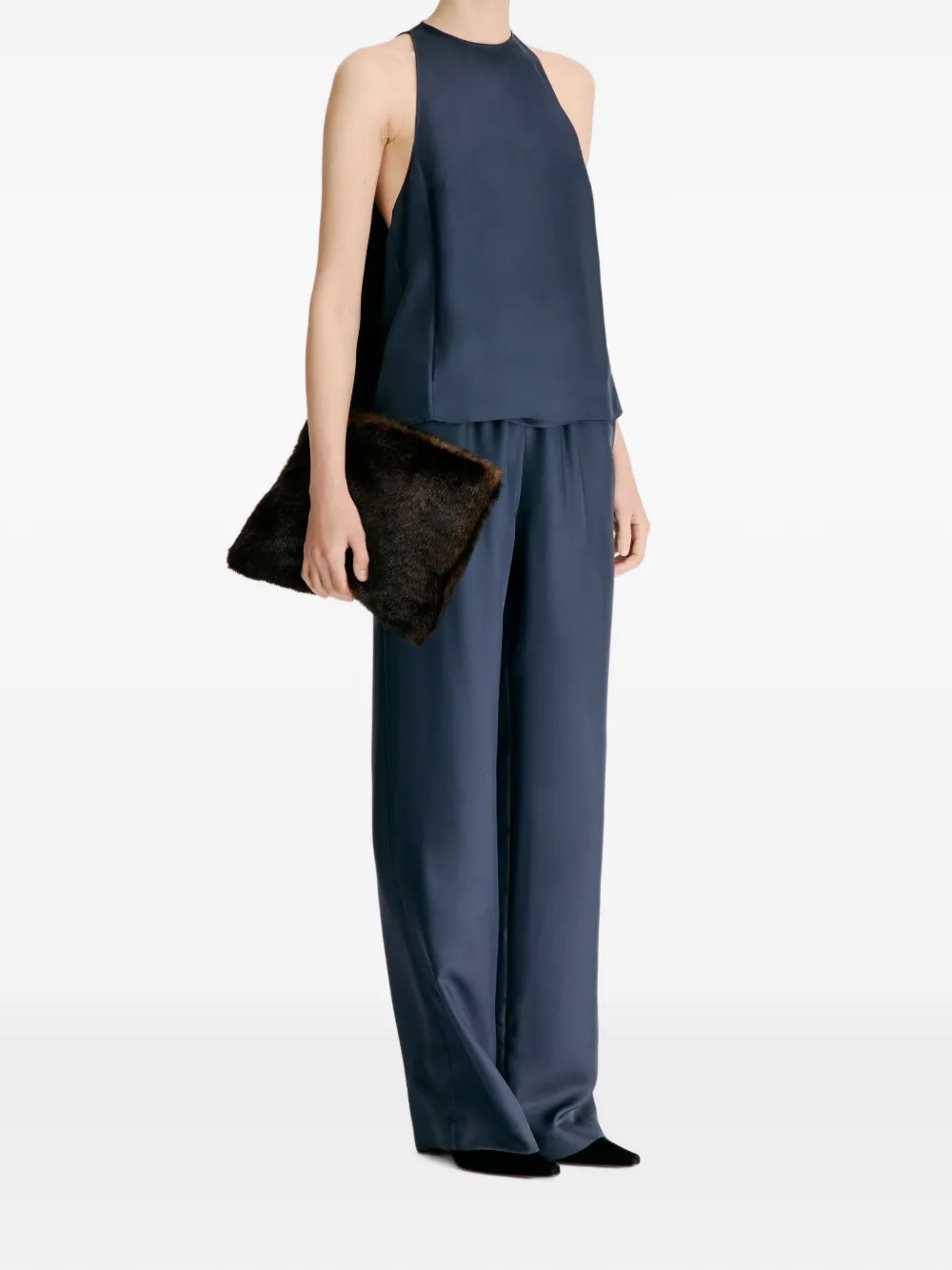 LouLou de Saison Cami zijden top Blauw