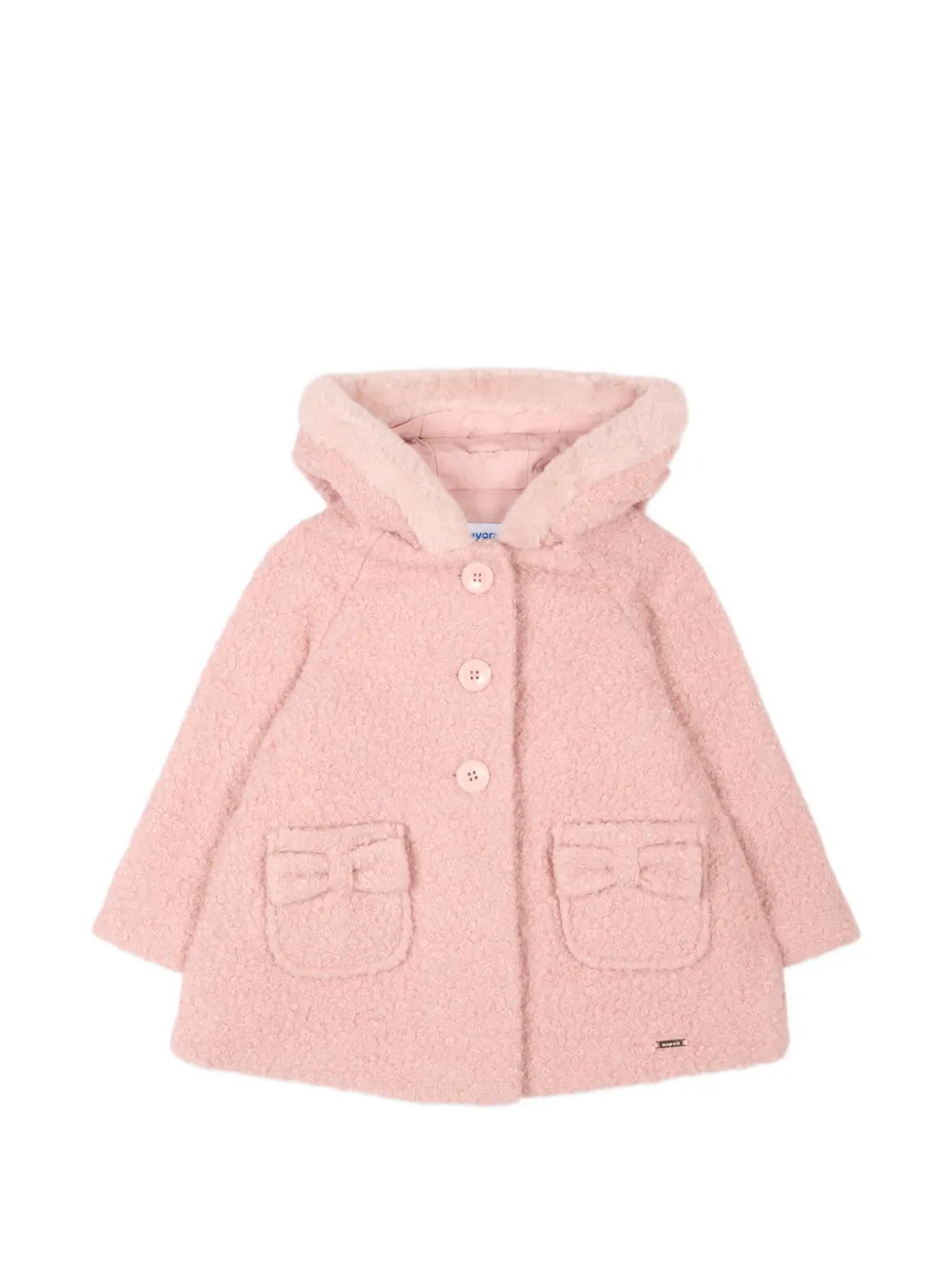 Mayoral Cappotto bouclé in pelliccia sintetica - Rosa