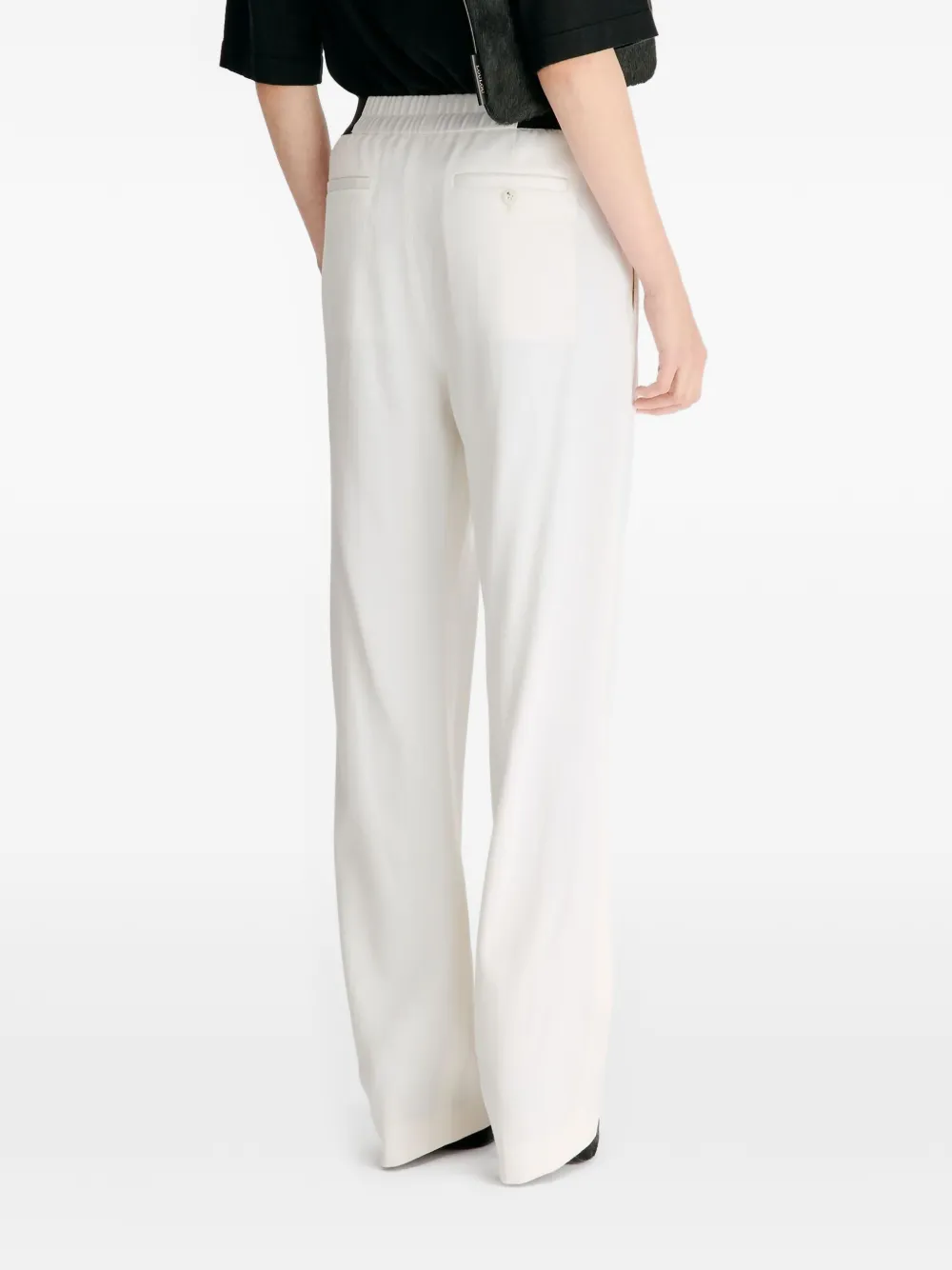 LouLou de Saison Dan broek met elastische taille Wit