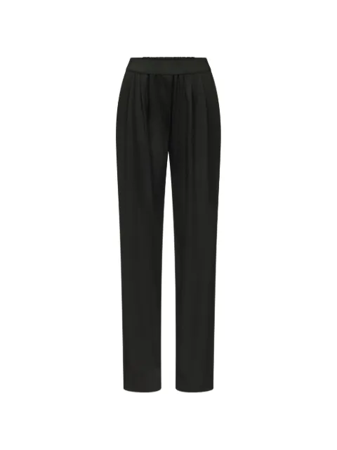 LouLou de Saison Dan pleated elasticated-waistband straight trousers