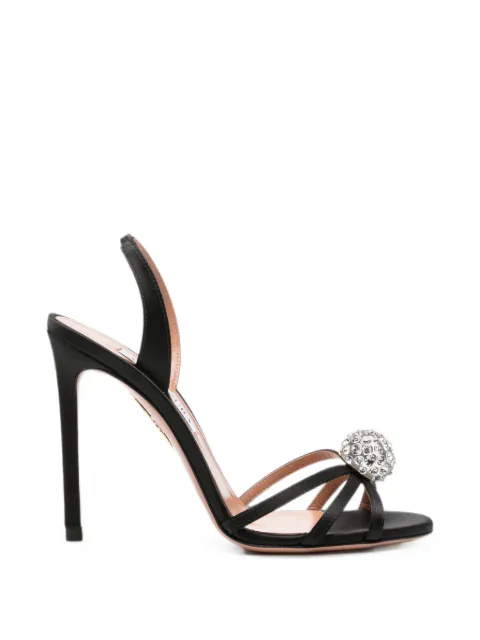 Aquazzura Crystal Bubble slingback sandals