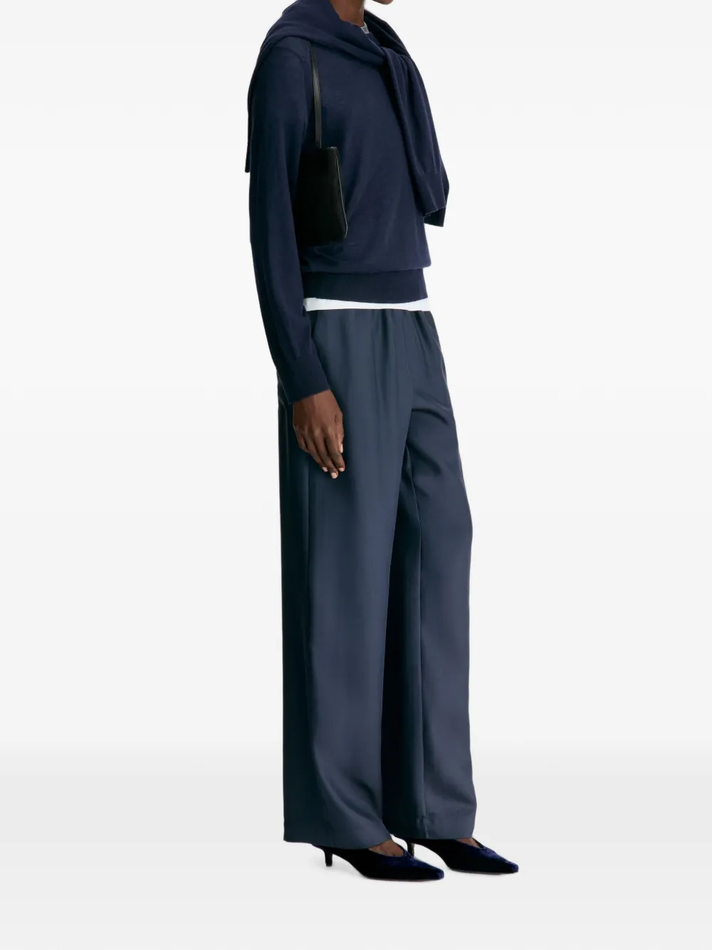 LouLou de Saison Ditto LDS fijngebreide kasjmier trui Blauw