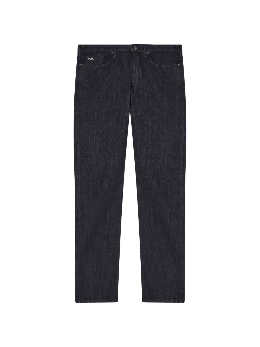 Emporio Armani J06 logo-plaque five-pocket jeans - Blu
