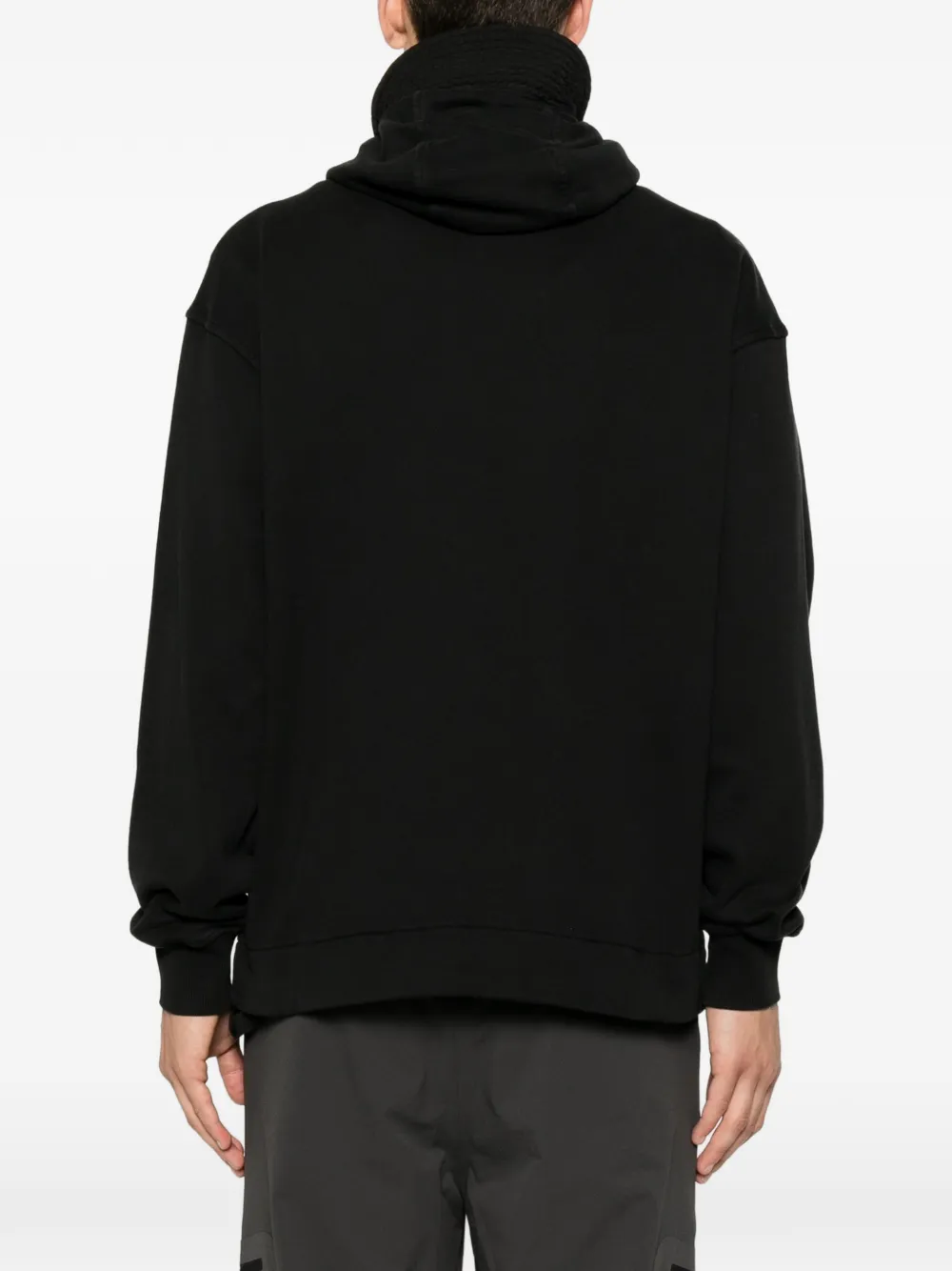 C.P. Company Sweater met Goggle-detail en rits Zwart
