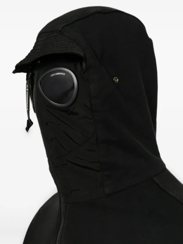 C.P. Company Diagonal Raised Fleece Mixed Boxy Hooded Jacket