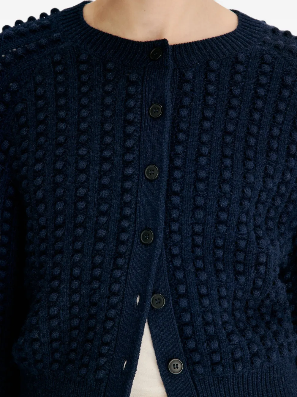 LouLou de Saison Edie vest met bubbelstiksels Blauw