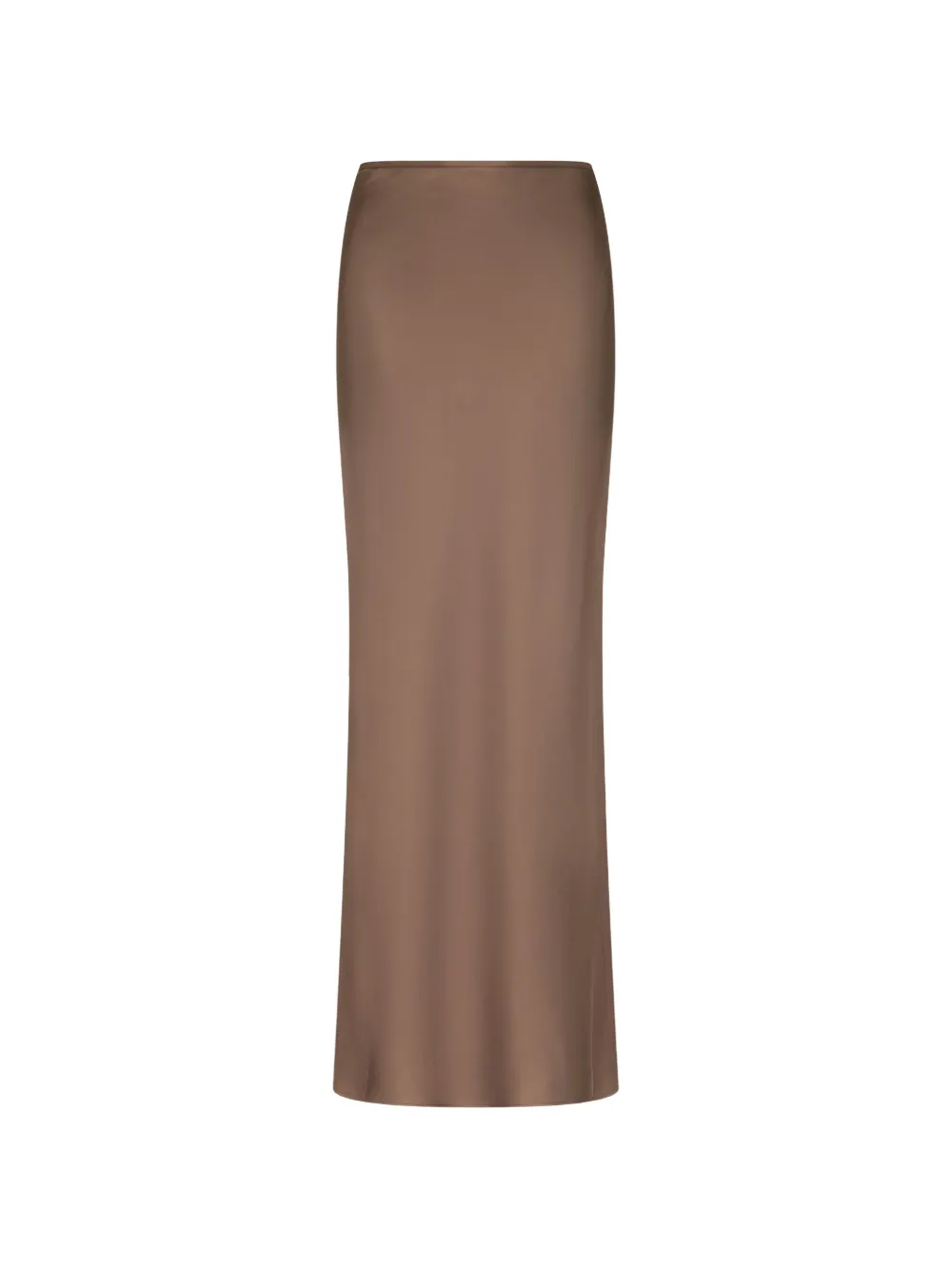 LouLou de Saison Eli silk-twill A-line maxi skirt - Marrone