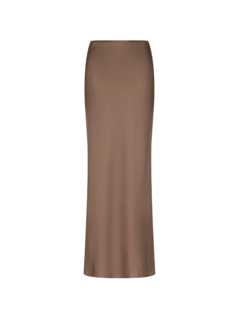 LouLou de Saison Eli silk-twill A-line maxi skirt