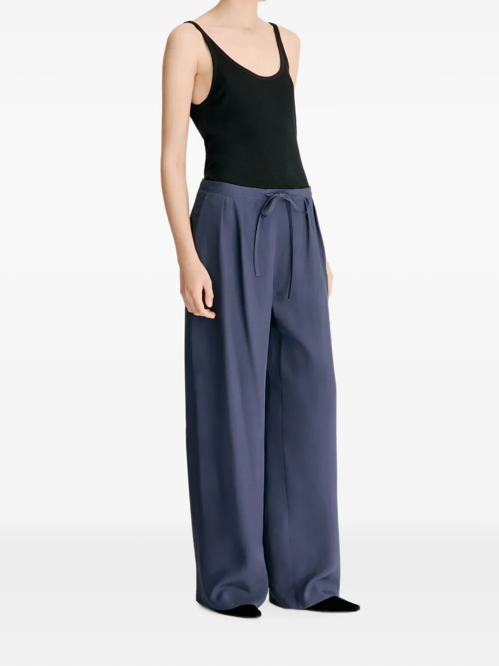 LouLou de Saison Elan plooibroek met trekkoord Blauw