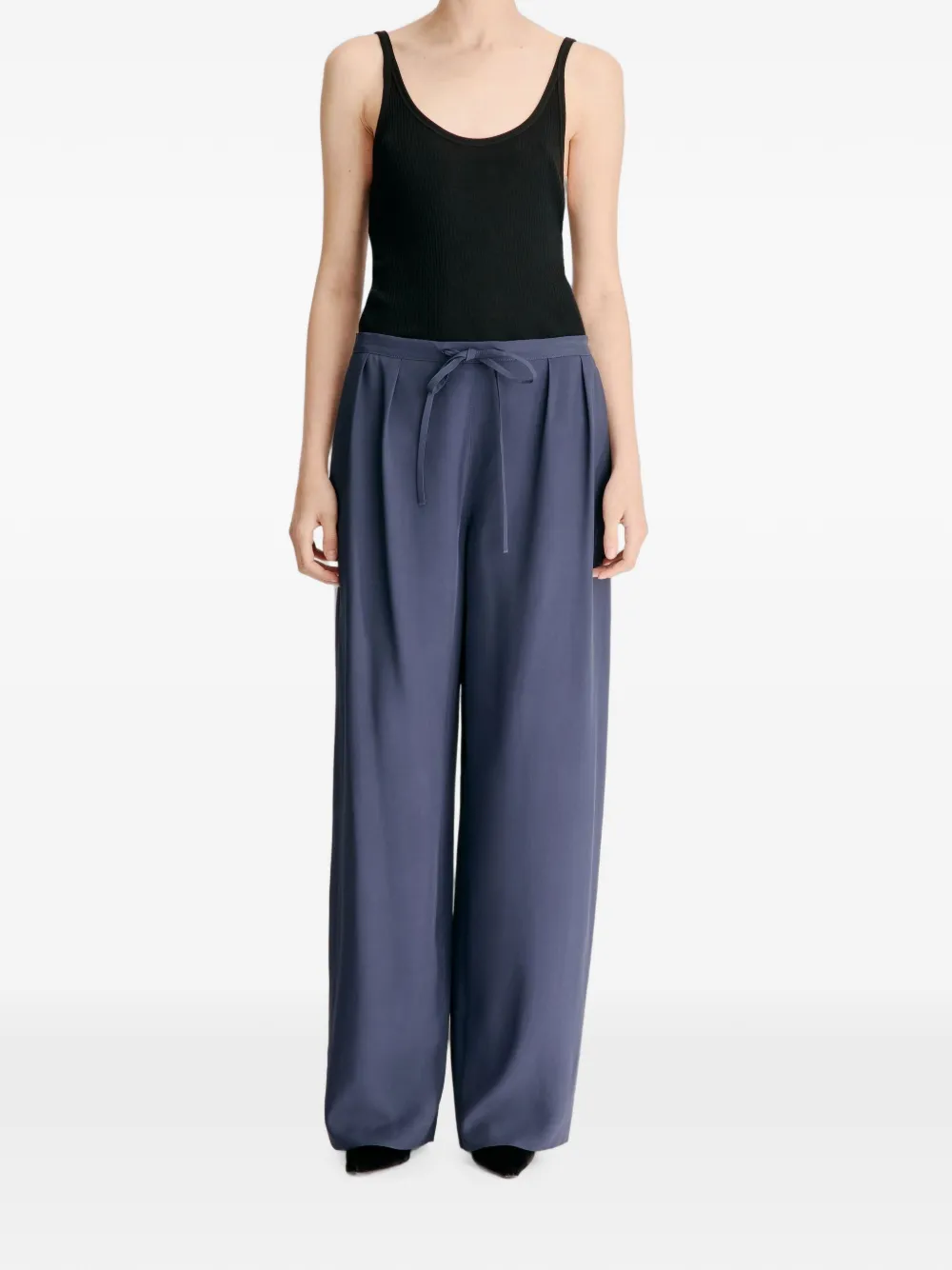 LouLou de Saison Elan plooibroek met trekkoord Blauw
