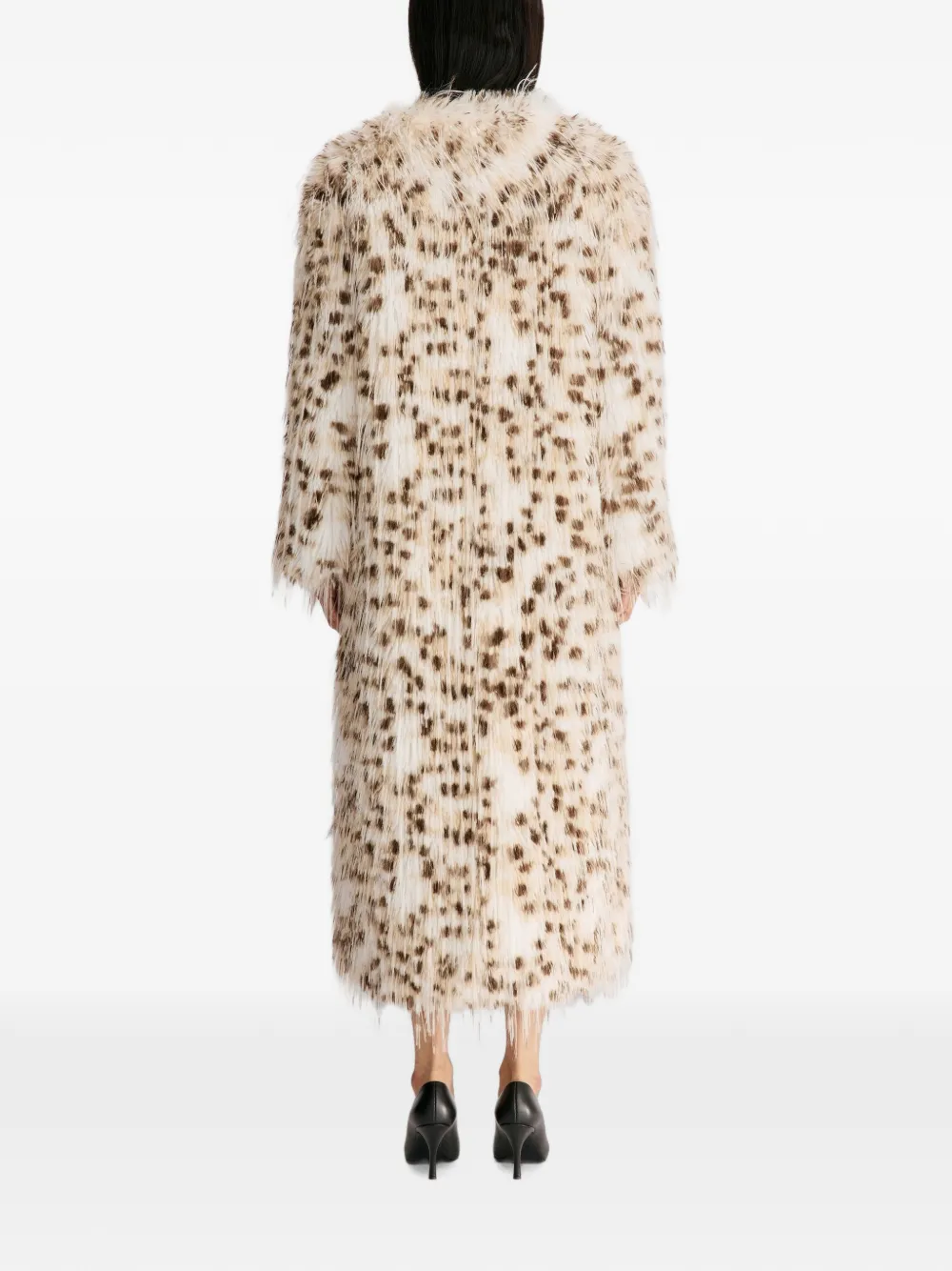 LouLou de Saison Eya jas van imitatiebont met dierenprint Beige