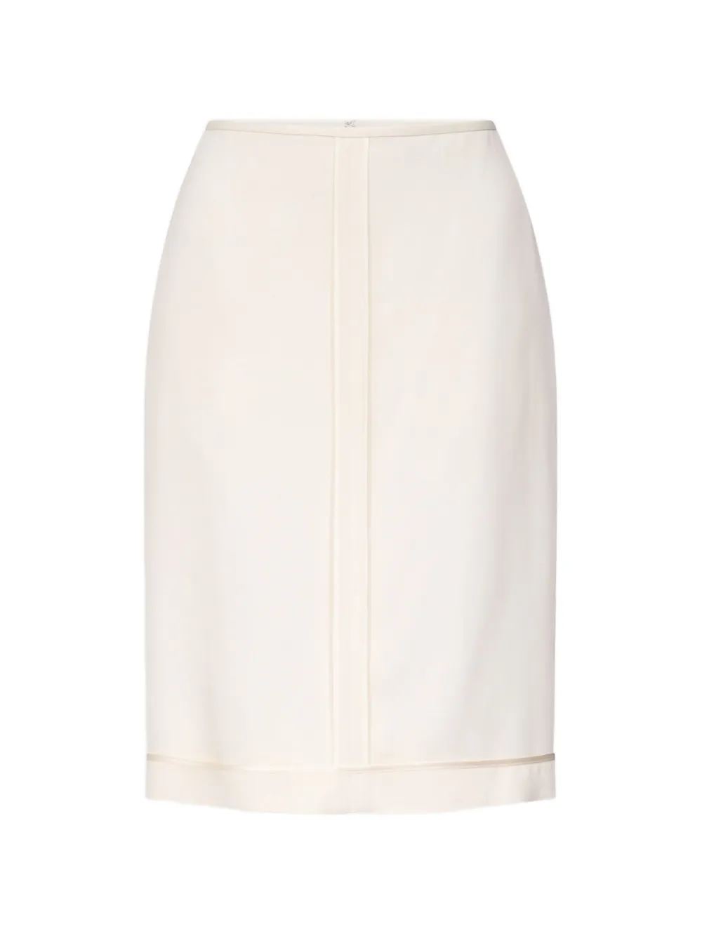 LouLou de Saison inside-out seam straight midi skirt - Nude