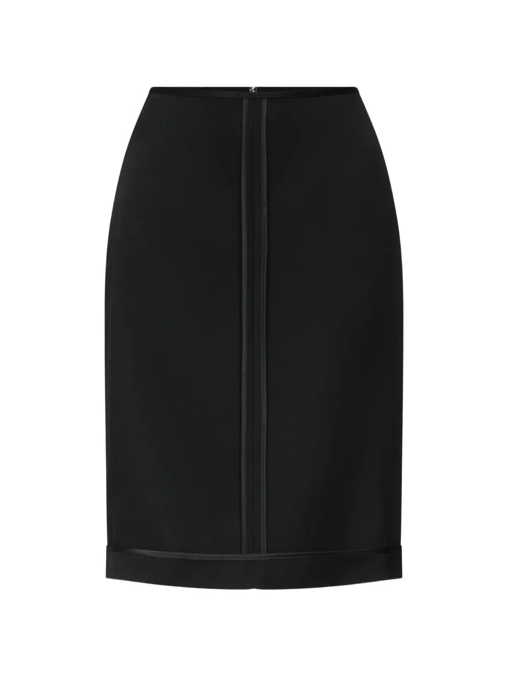LouLou de Saison inside-out satin-trimmed midi skirt - Nero
