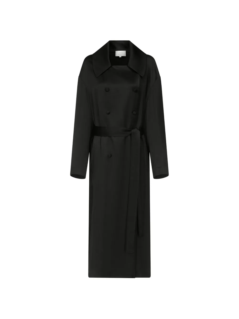 LouLou de Saison Erika double-breasted satin coat