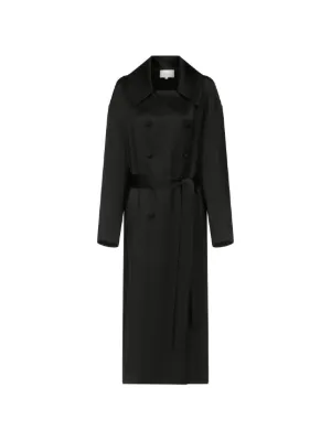 Prada Pre-Owned ダブルトレンチコート | ブラック | FARFETCH JP