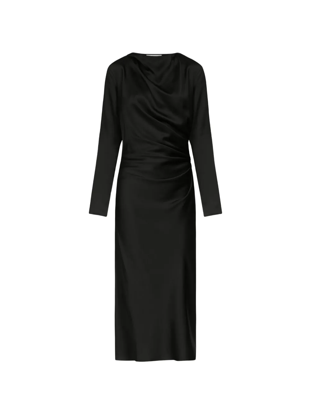 LouLou de Saison Fabio draped satin midi dress