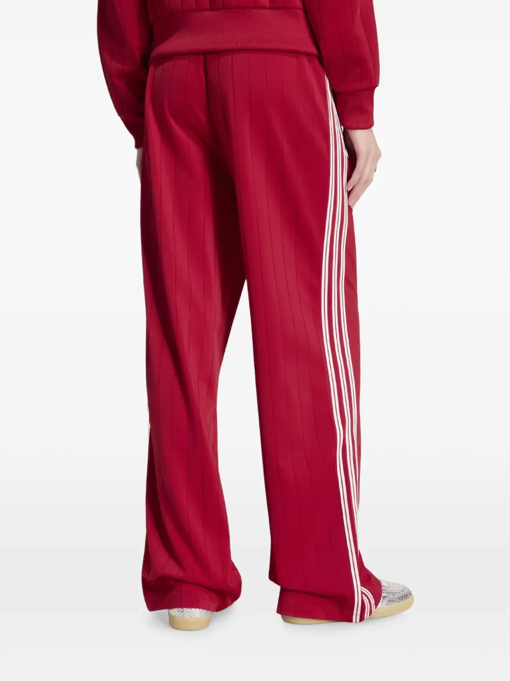 adidas Firebird striped track pants Rood