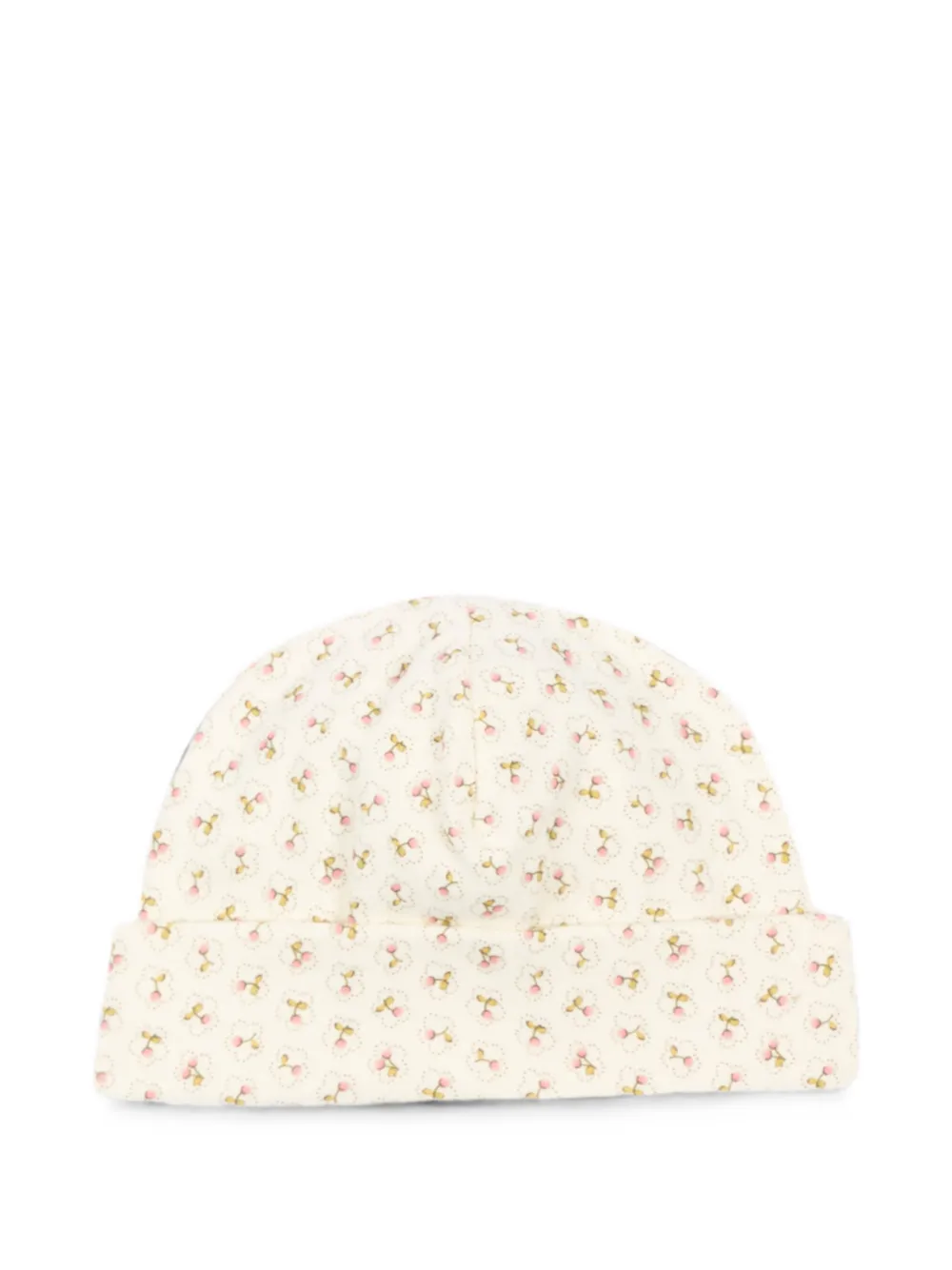 Bonpoint cherry-printed beanie hat - Rosa