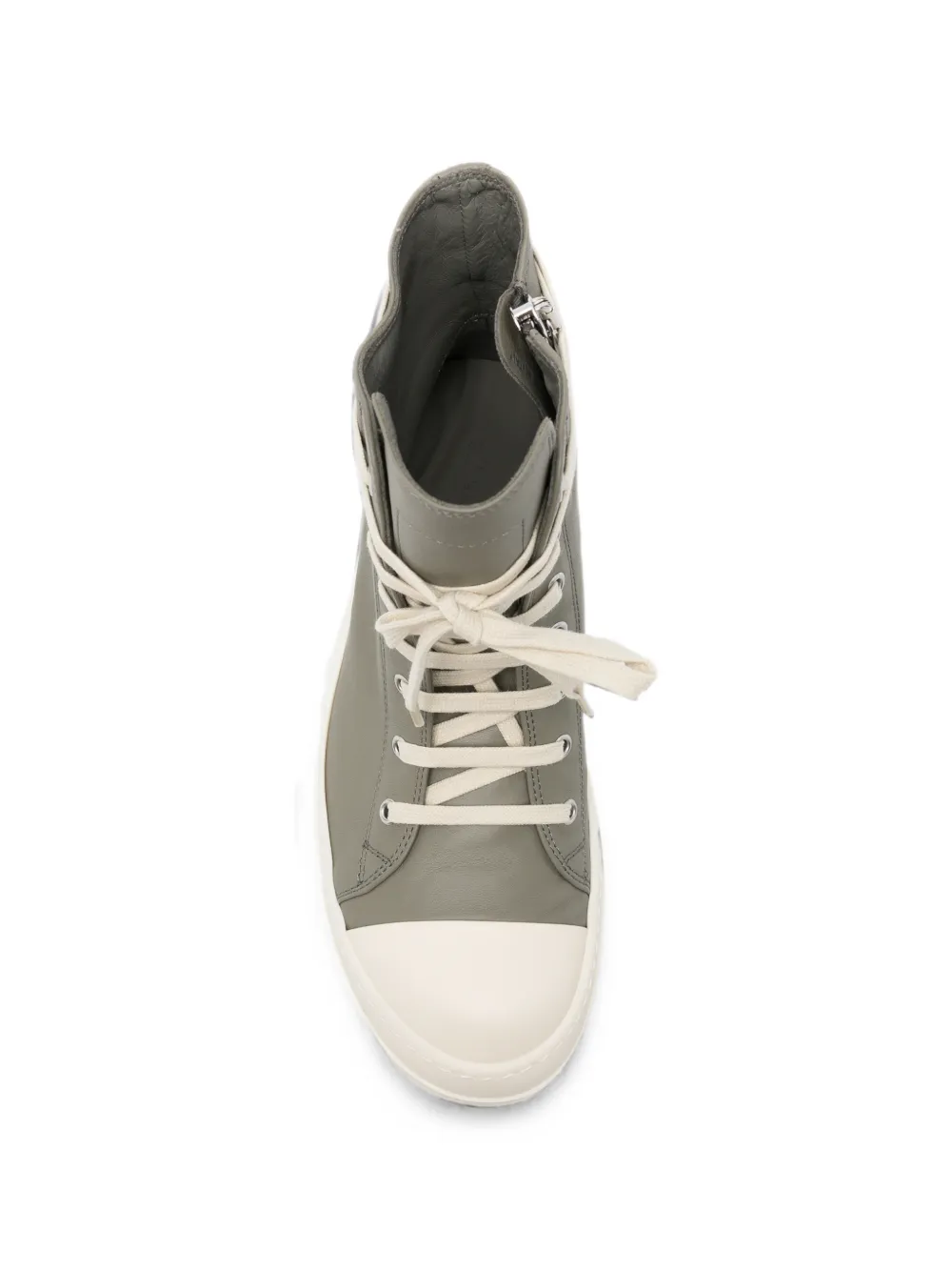 Rick Owens high-top leather sneakers Grijs