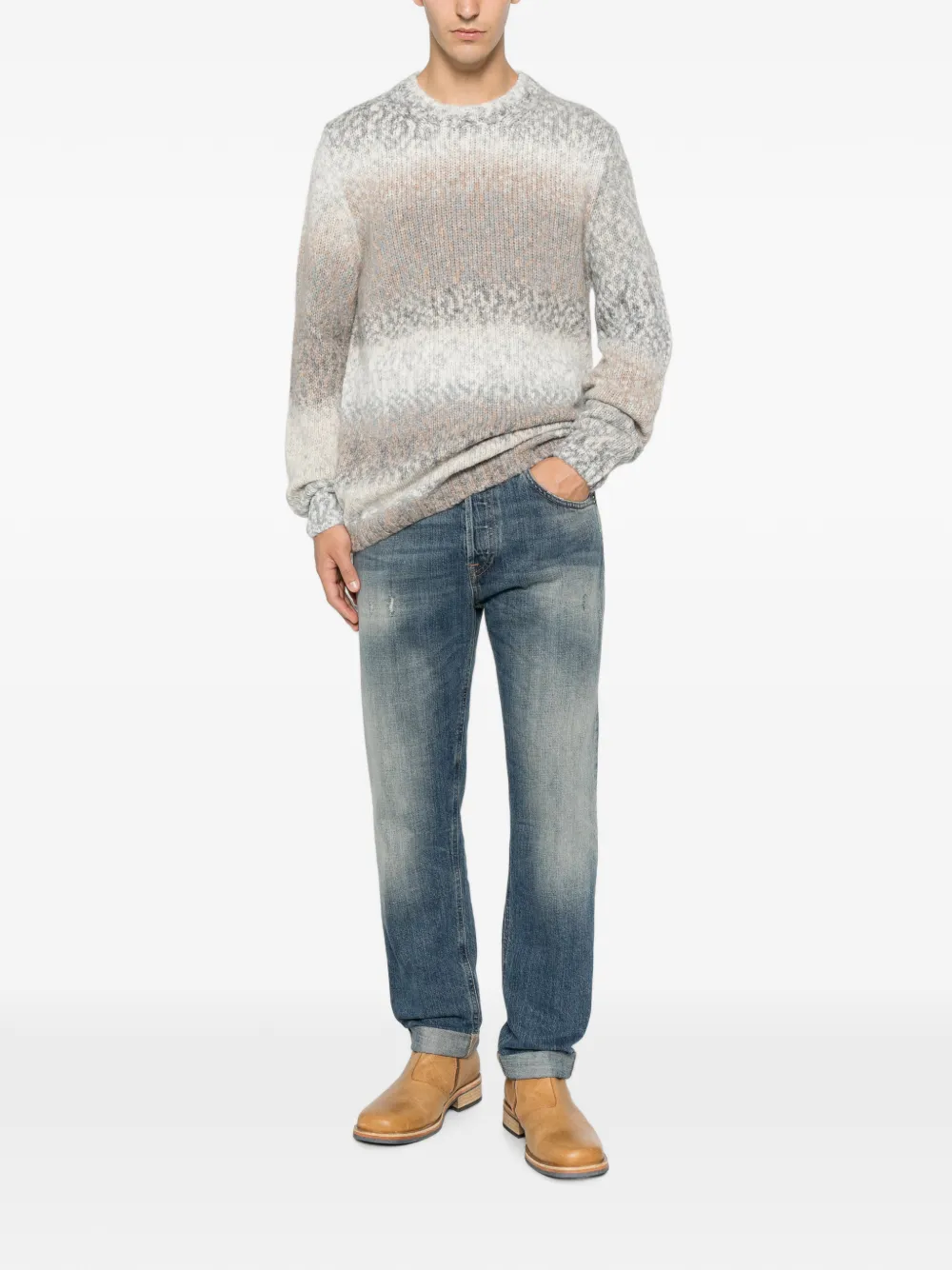 DONDUP Gerafelde jeans Blauw