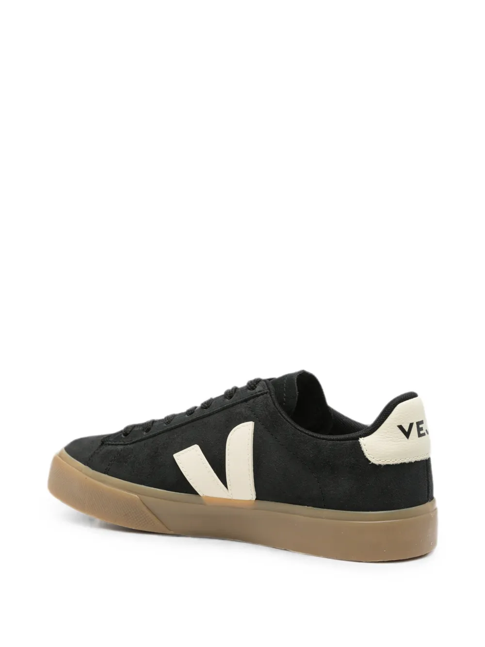 VEJA Campo suede logo-patch sneakers Zwart