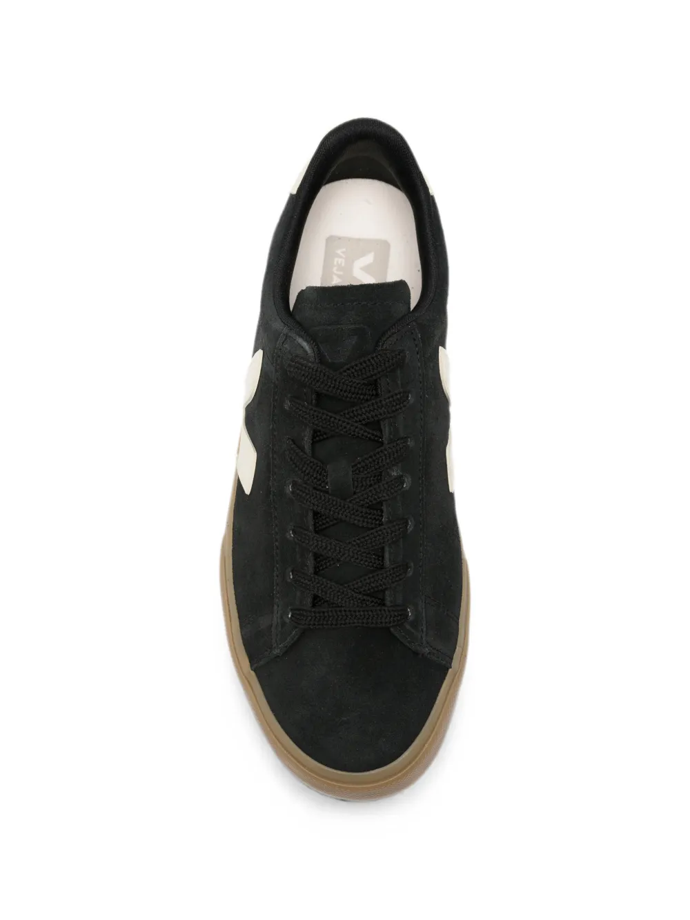VEJA Campo suede logo-patch sneakers Zwart