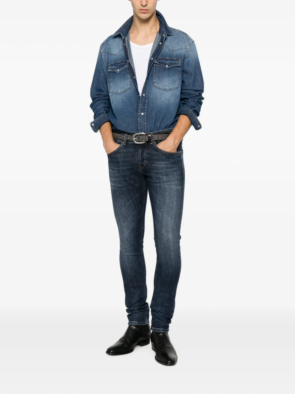 DONDUP Jeans met vervaagd effect Blauw
