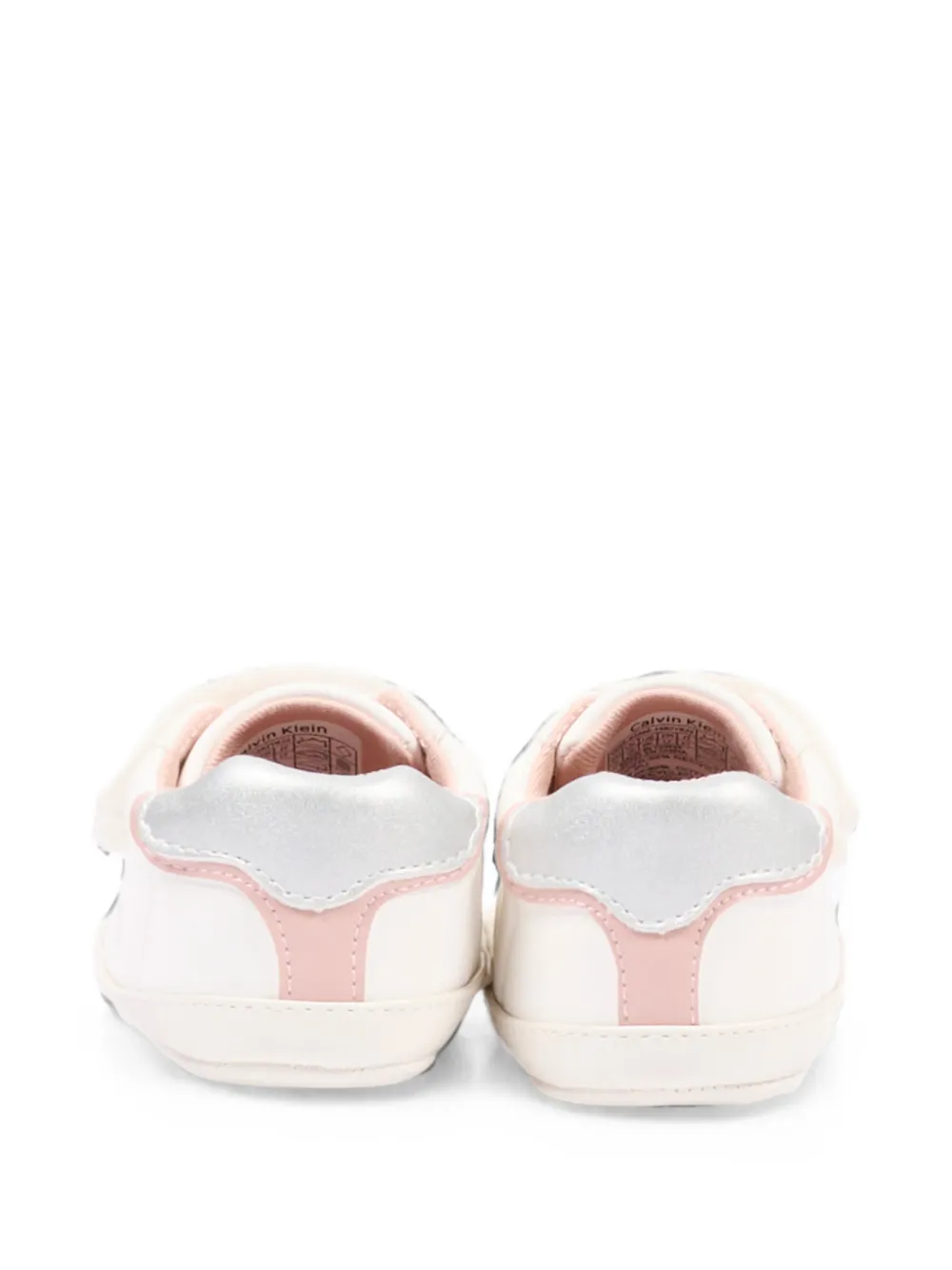 Calvin Klein Kids Low-top sneakers met logo-print en klittenband Wit