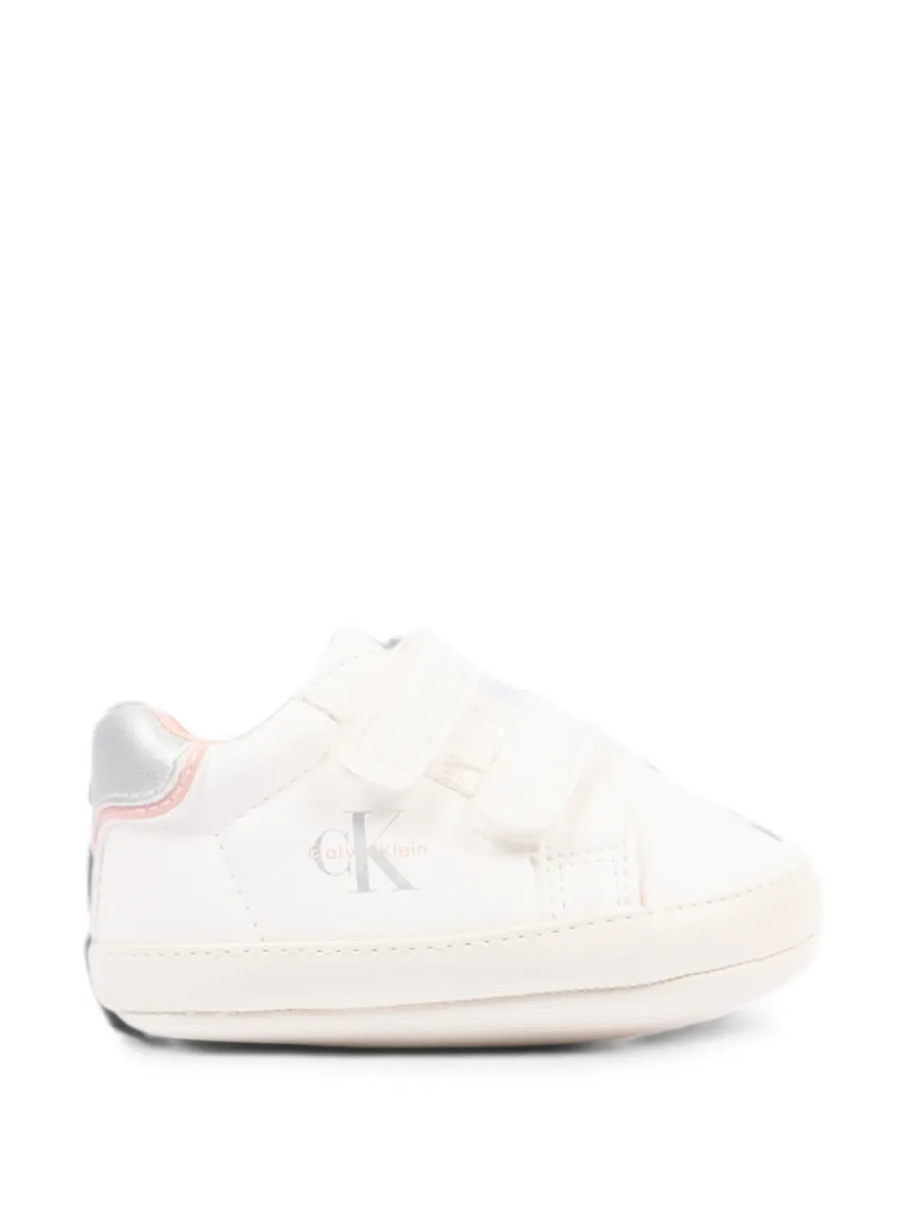 Calvin Klein Kids Low-top sneakers met logo-print en klittenband Wit