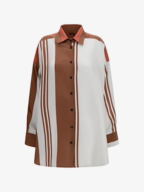 Kiton striped silk shirt