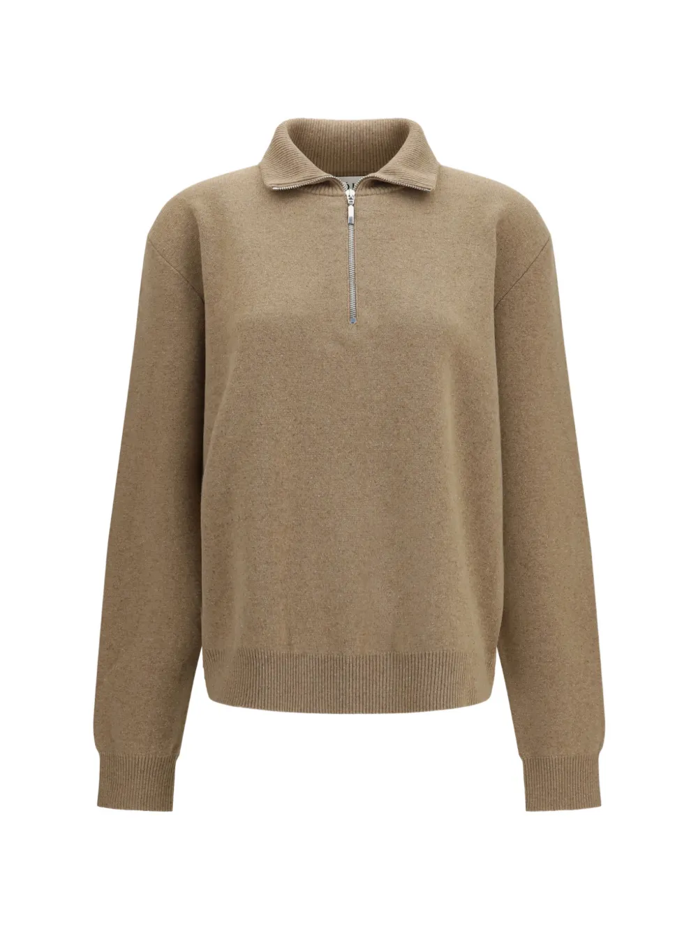 Róhe mouliné zip-fastening sweater - Toni neutri