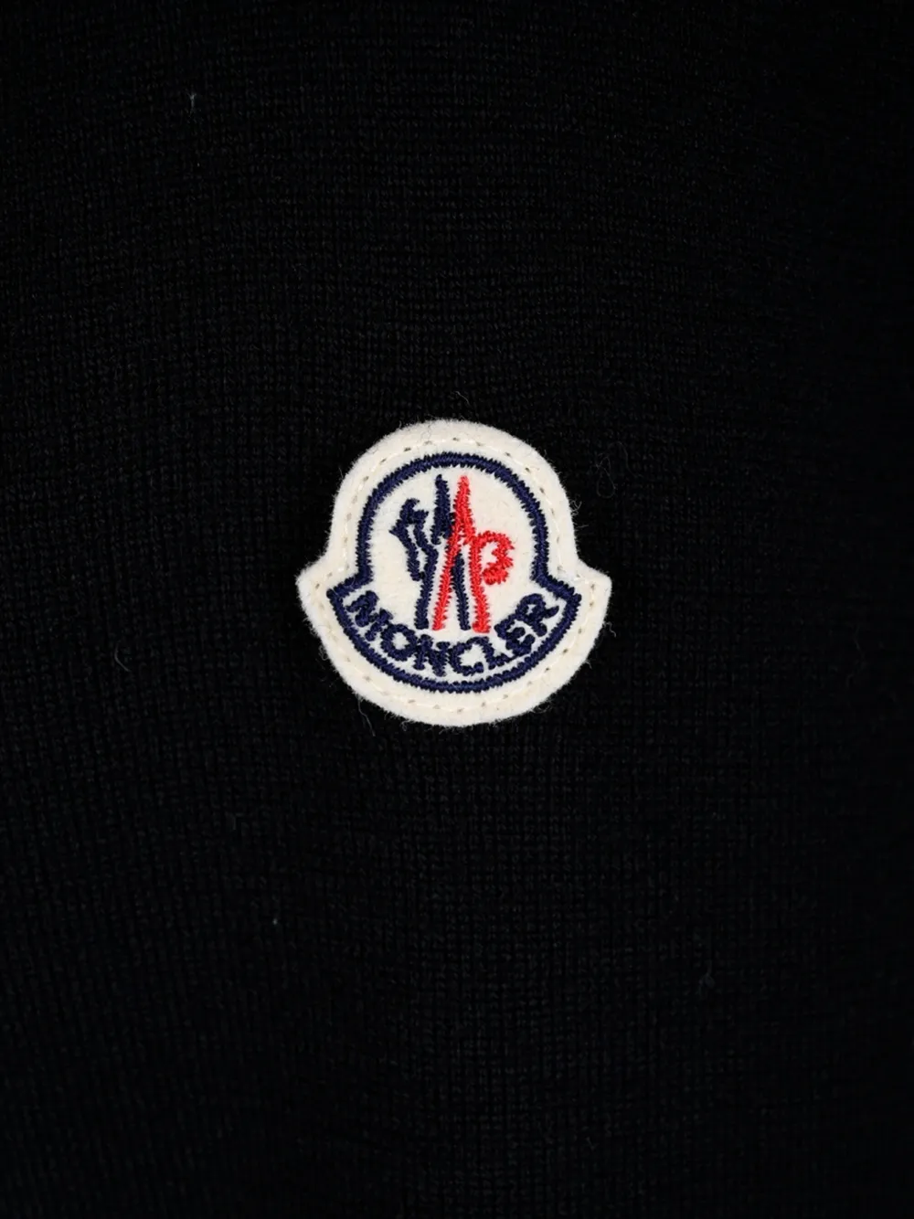 Moncler Gewatteerde trui met vlak Zwart