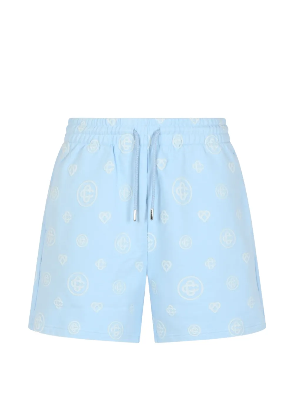 Casablanca monogram-embroidered shorts - Blau