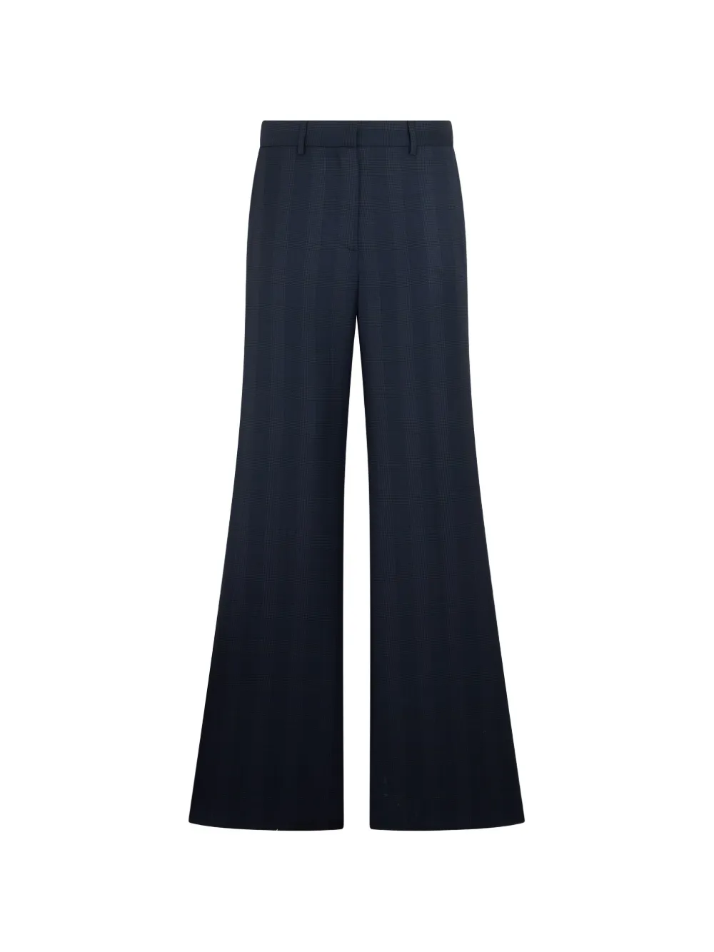 Blazé Milano Lundy check-pattern wide-leg trousers - Blue