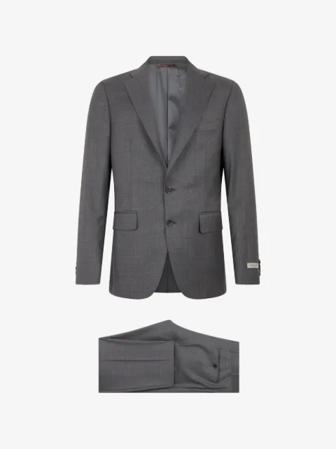 Canali logo-patch suit