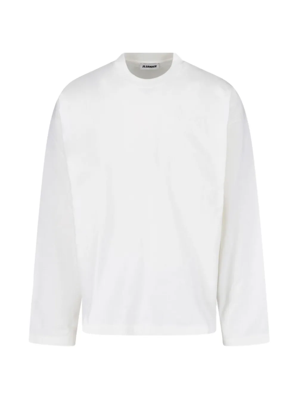 Jil Sander long-sleeve logo-print T-shirt - Weiß