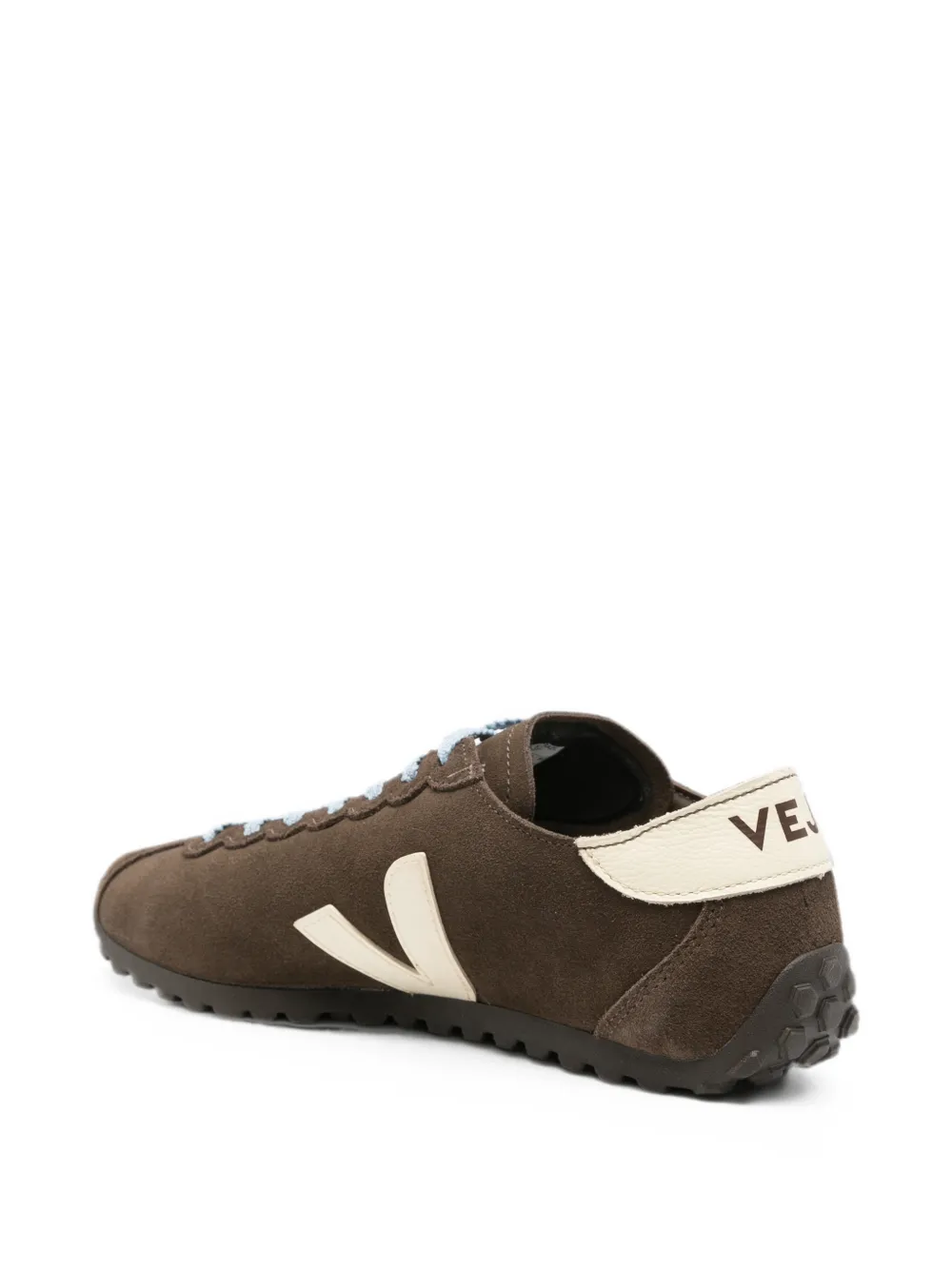 VEJA Cateyes logo-patch suede sneakers Bruin
