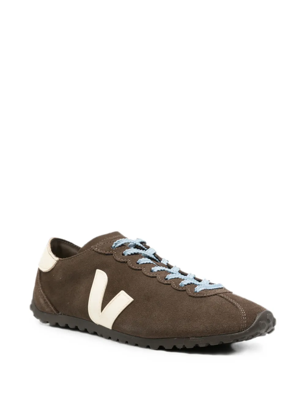 VEJA Cateyes logo-patch suede sneakers Bruin