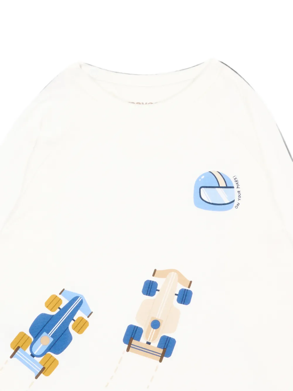 Mayoral T-shirt met grafische print Beige