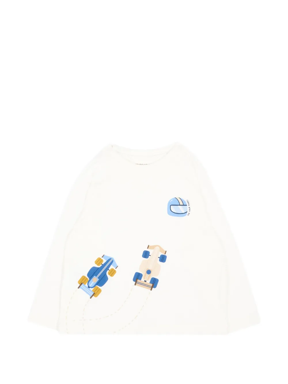 Mayoral T-shirt met grafische print Beige
