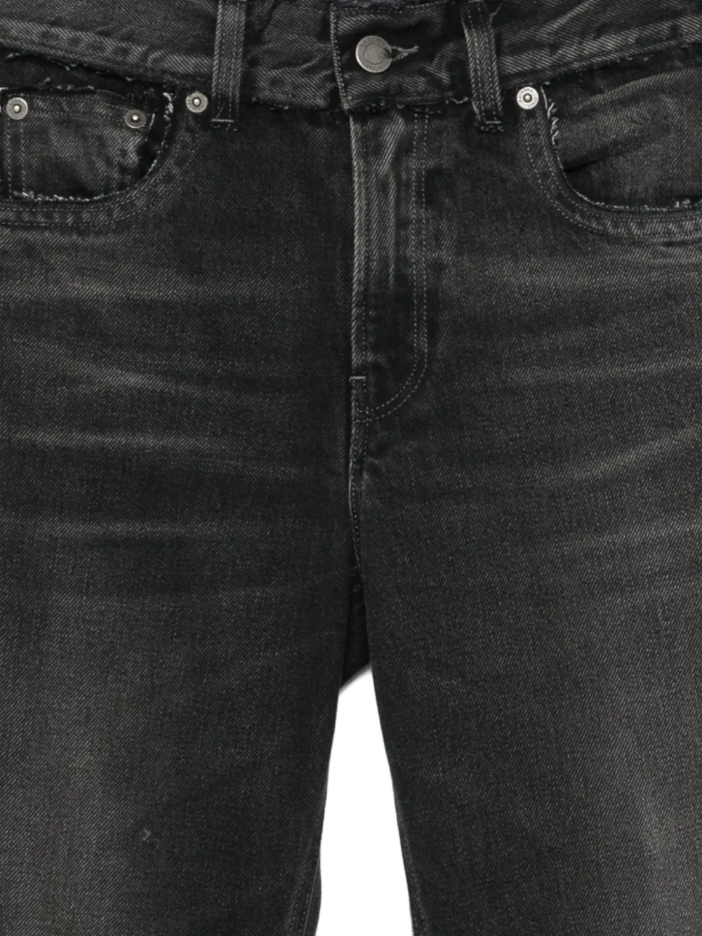 Haikure Gerafelde jeans Zwart