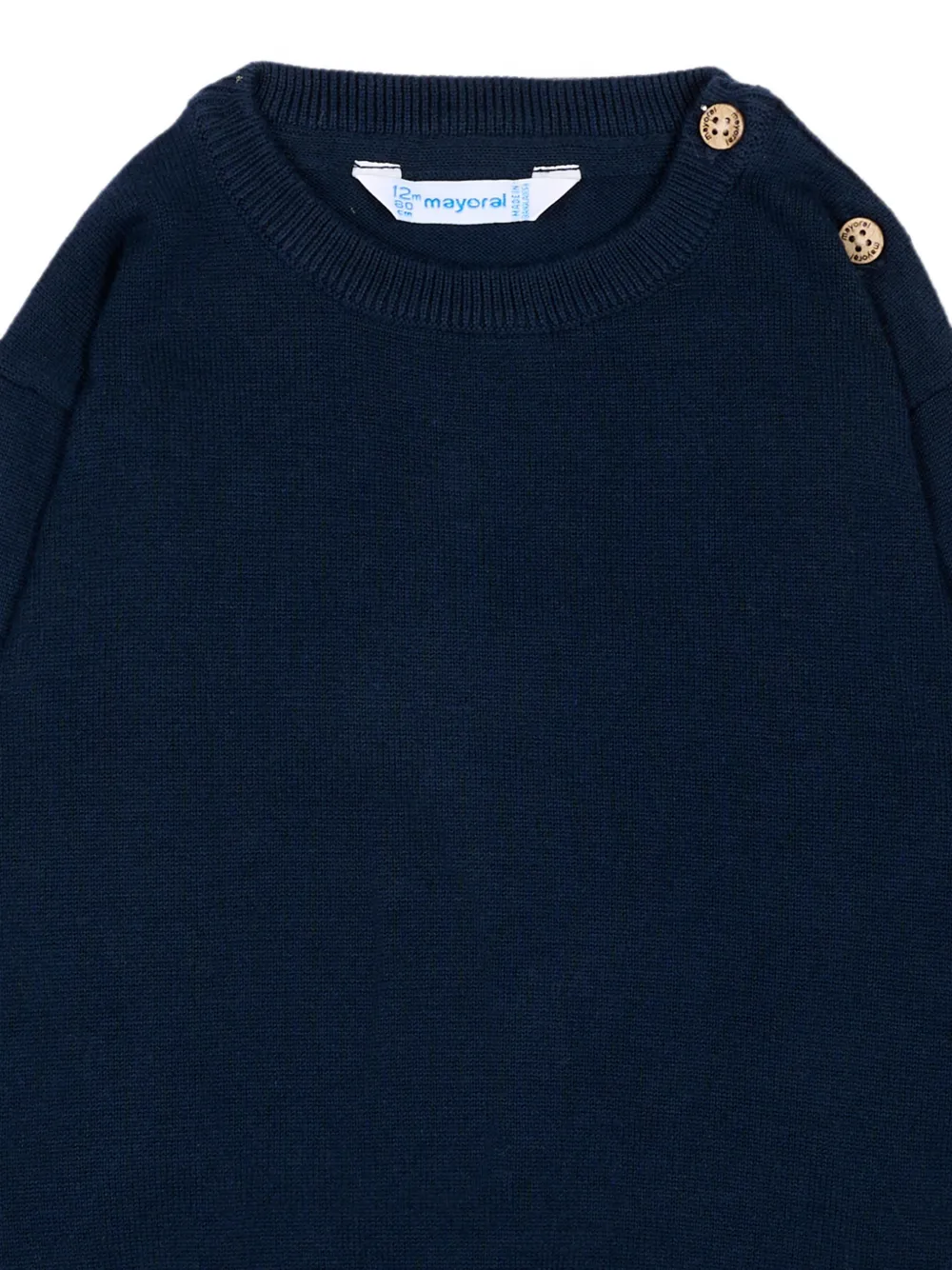Mayoral Trui met knopen op de schouders Blauw