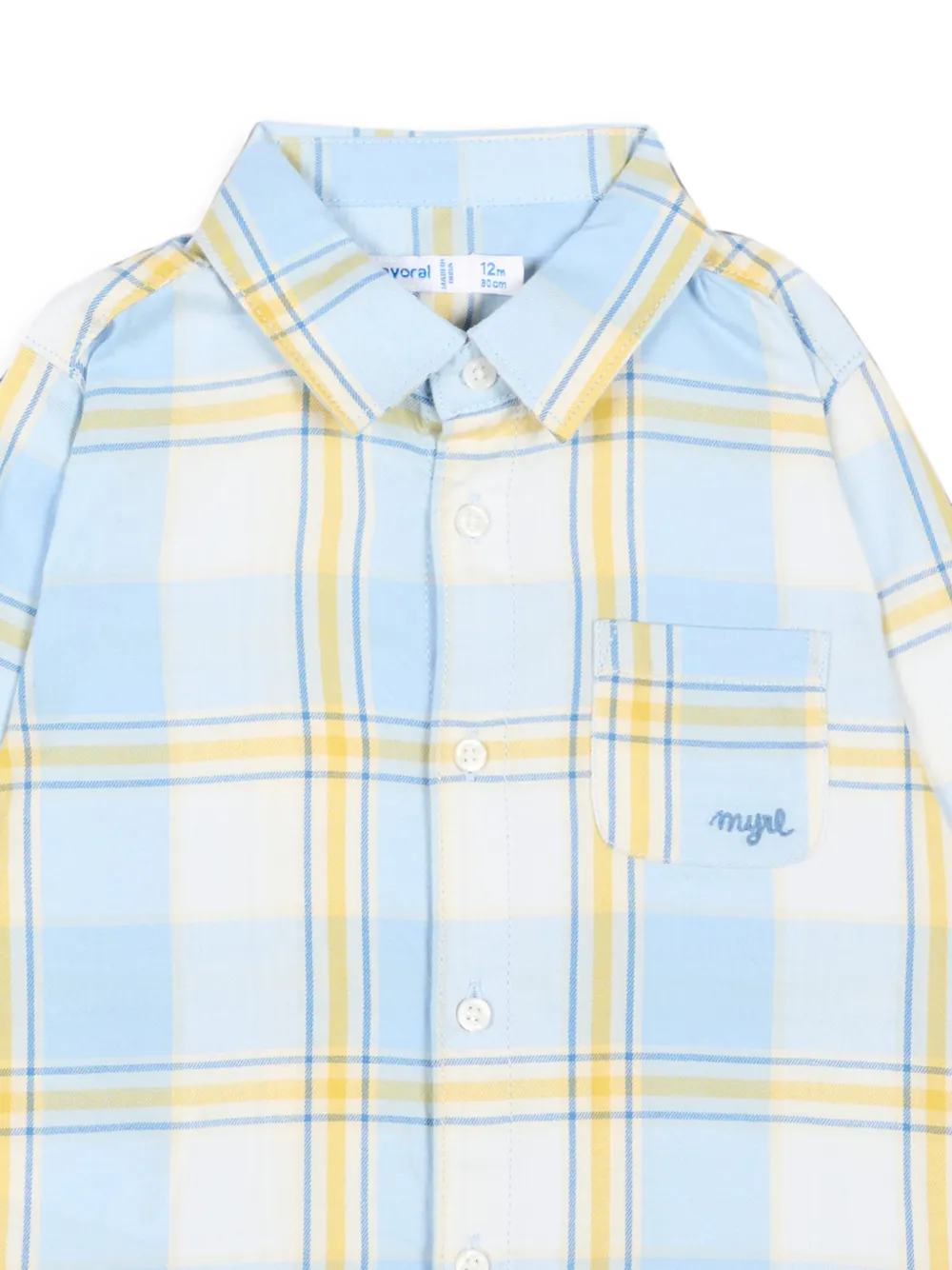 Mayoral Geruit shirt met lange mouwen Blauw