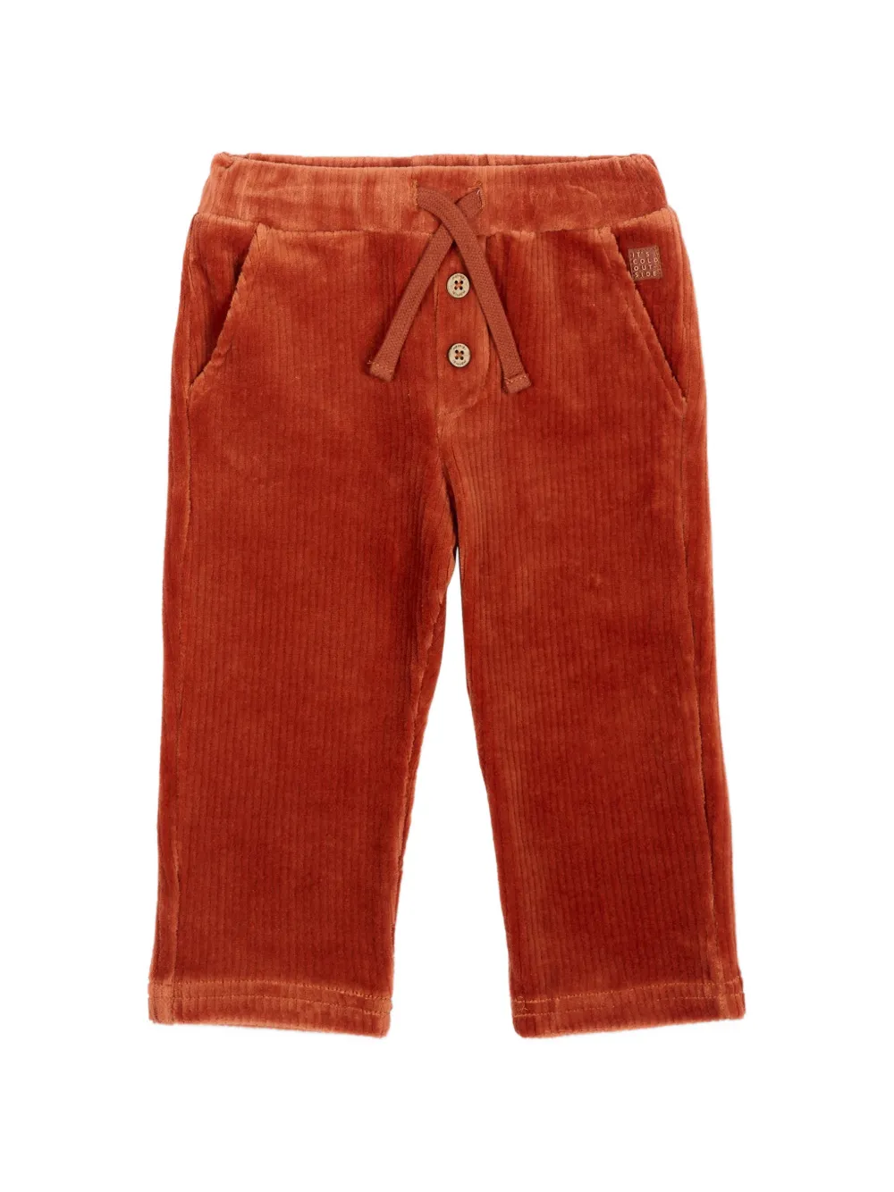 Mayoral corduroy drawstring chino trousers - Arancione