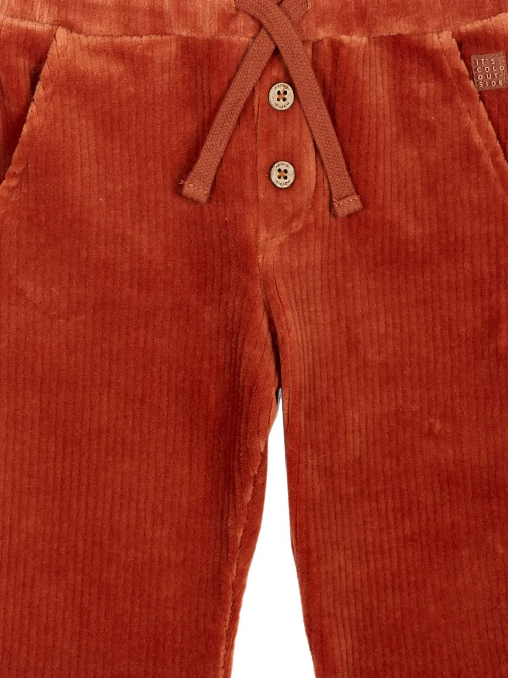 Mayoral Ribfluwelen chino met trekkoord Oranje
