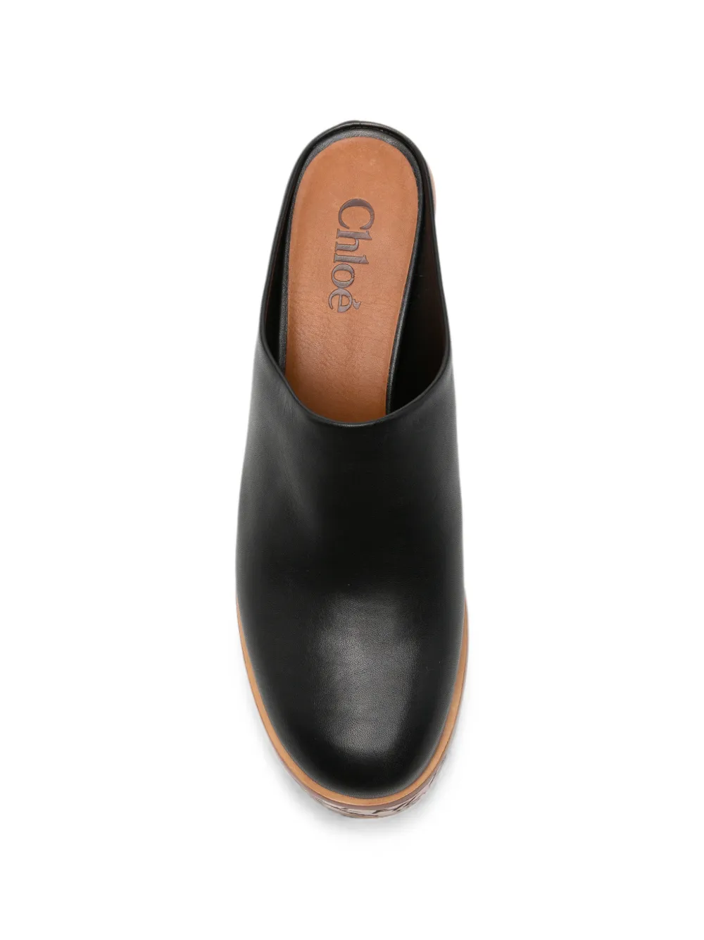 Chloé Maxime platform mules Zwart