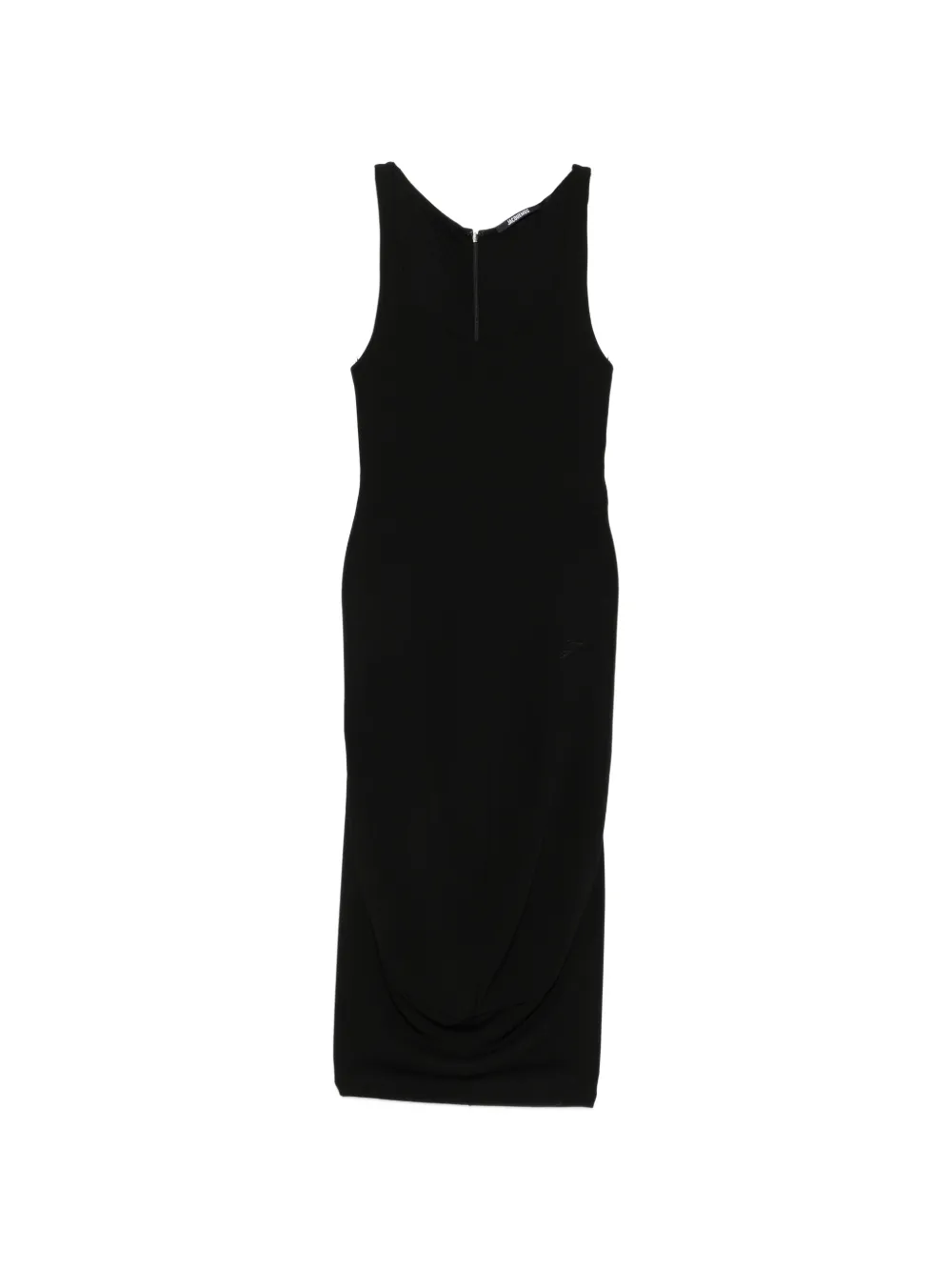 Jacquemus scoop-neck sleeveless midi dress - Nero