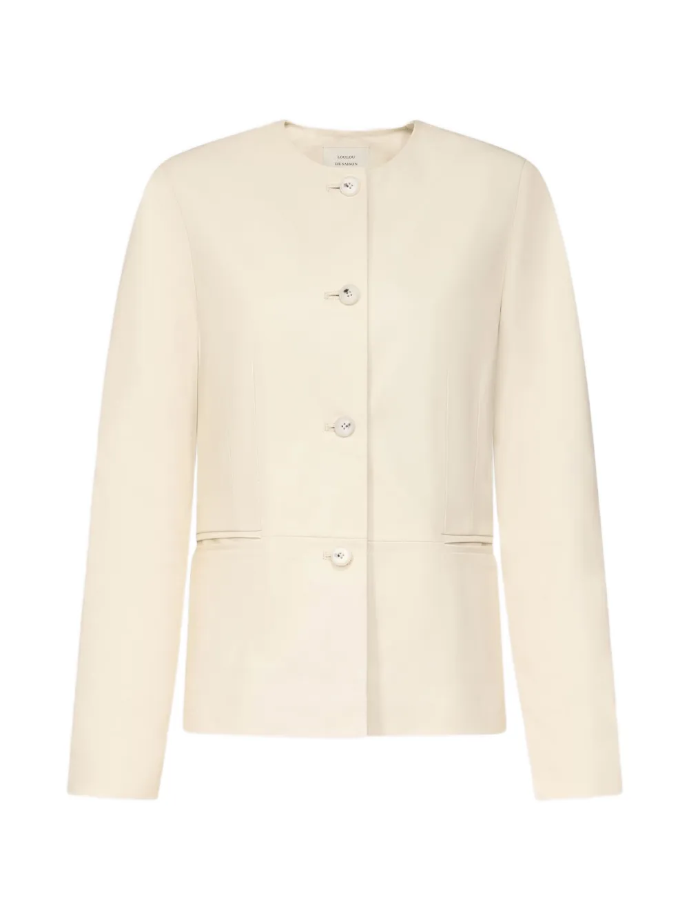 LouLou de Saison Adea leather jacket - Toni neutri