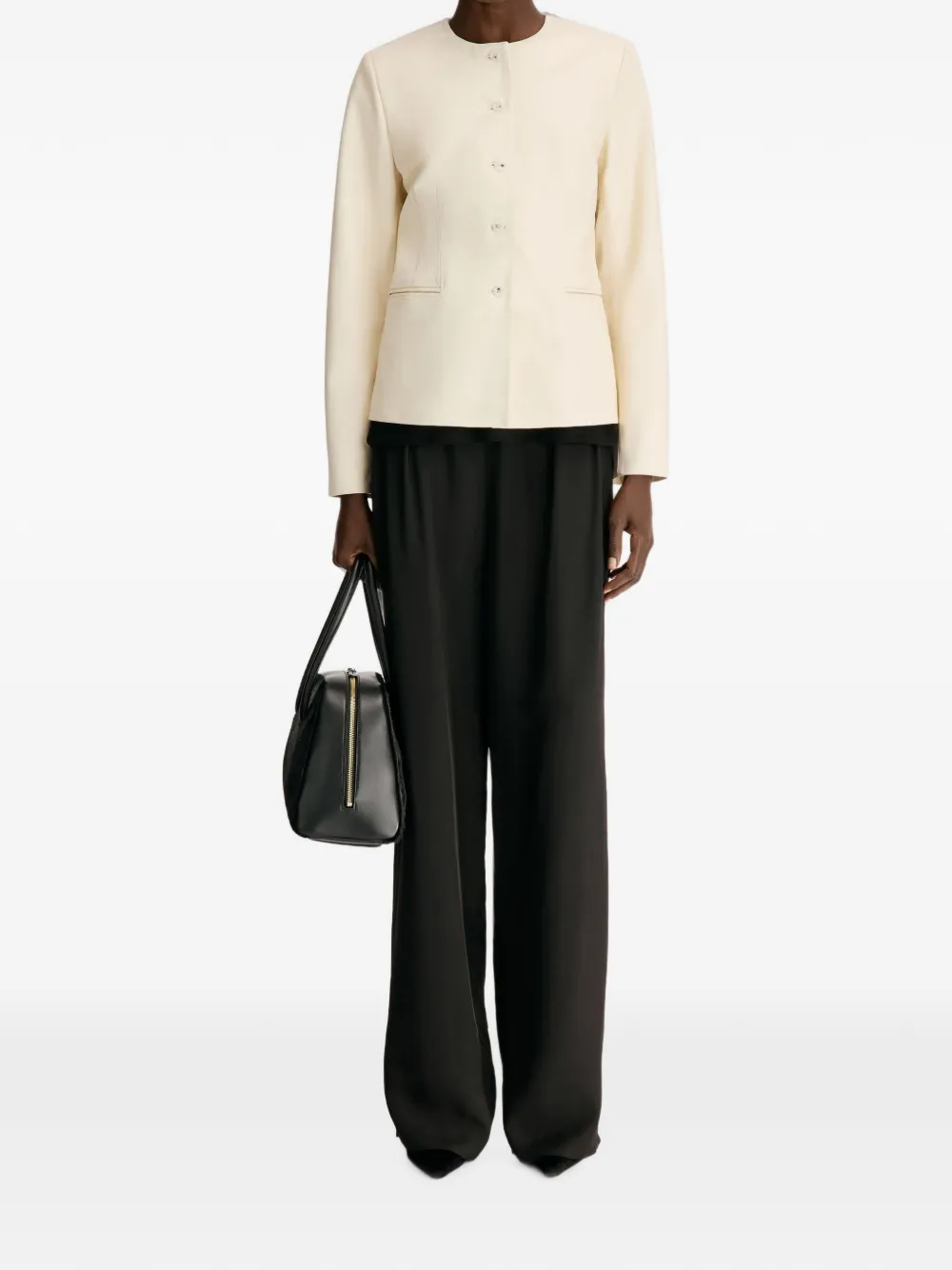 LouLou de Saison Adea leren jack Beige